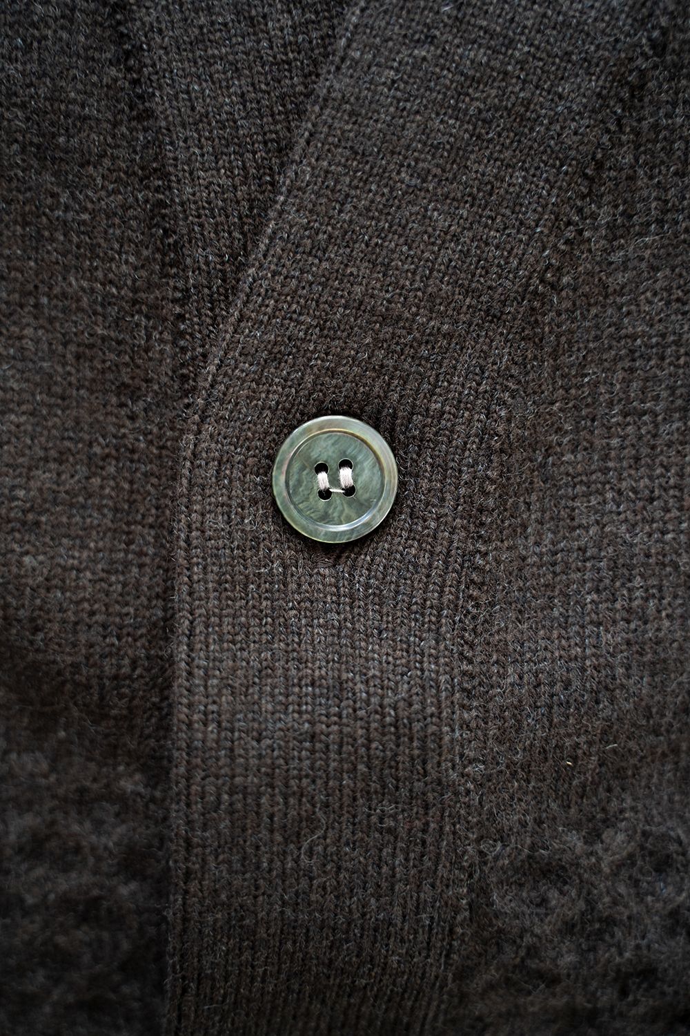 YASHIKI - 【ラスト1点】【22AW】Yukigumo Hanten Cardigan(DARK BROWN