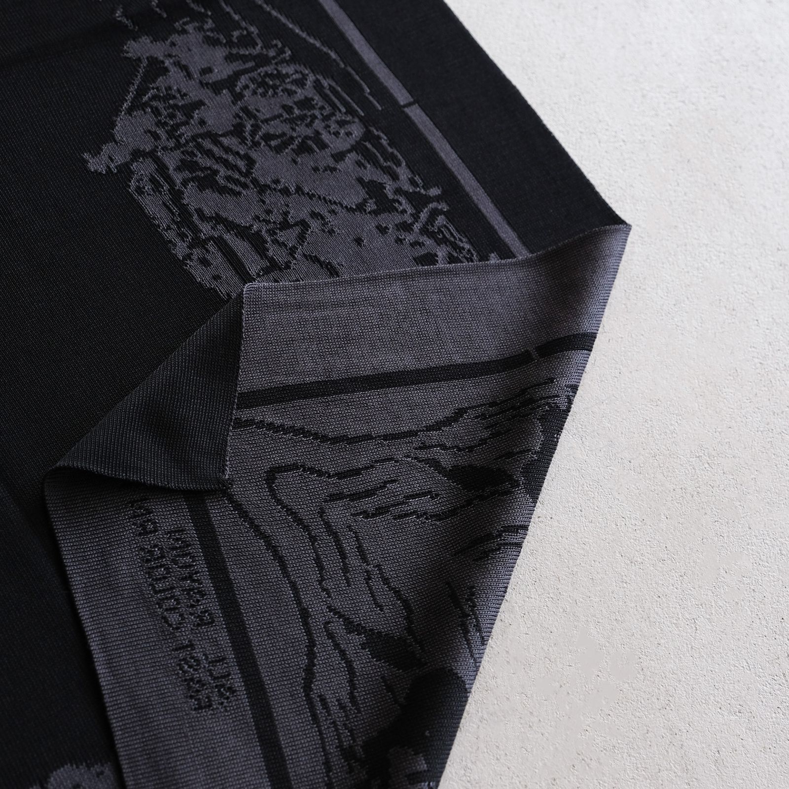 i'm here - 40's Vintage Bandana：Rayon Knit -バンダナ-（Black