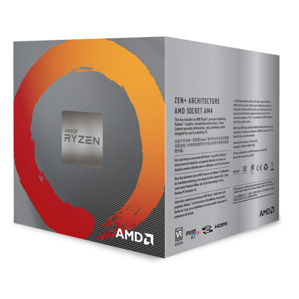 CPU〕AMD Ryzen 5 3400G With Wraith Stealth cooler (4C8T3.7Hz65W