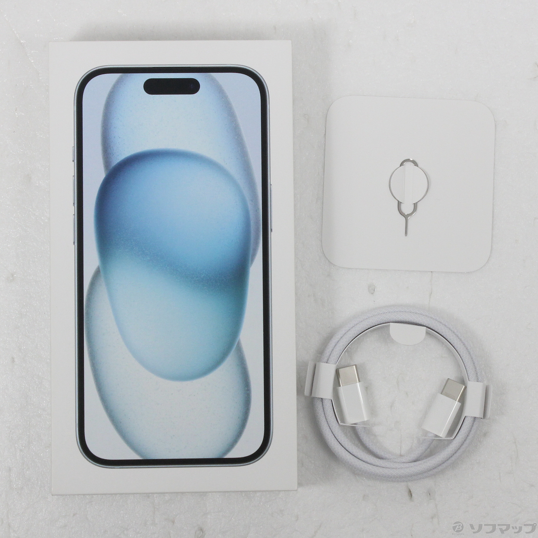 中古】iPhone15 512GB ブルー MTMX3J／A SIMフリー [2133069588511