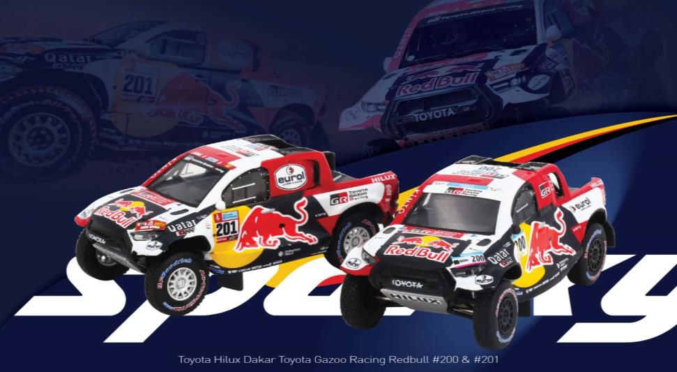 予約]Spark (スパーク) Sparky × Tiny 1/64 Toyota Hilux Dakar Toyota