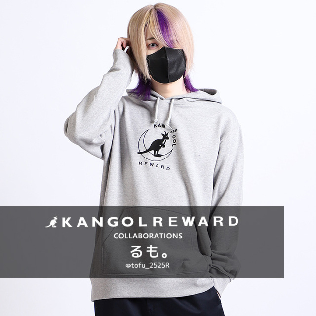 完全受注生産】るも。×KANGOL REWARD コラボ！プルオーバーパーカー