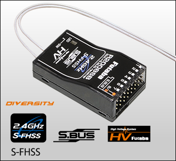 FUTABA R202GF 2ch-2.4GGz S-FHSS用地上用レシーバー（2HR標準