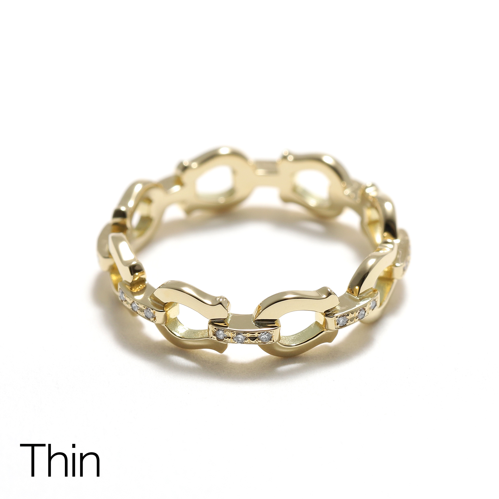 SYMPATHY OF SOUL（シンパシーオブソウル） Thin Horseshoe Link Ring