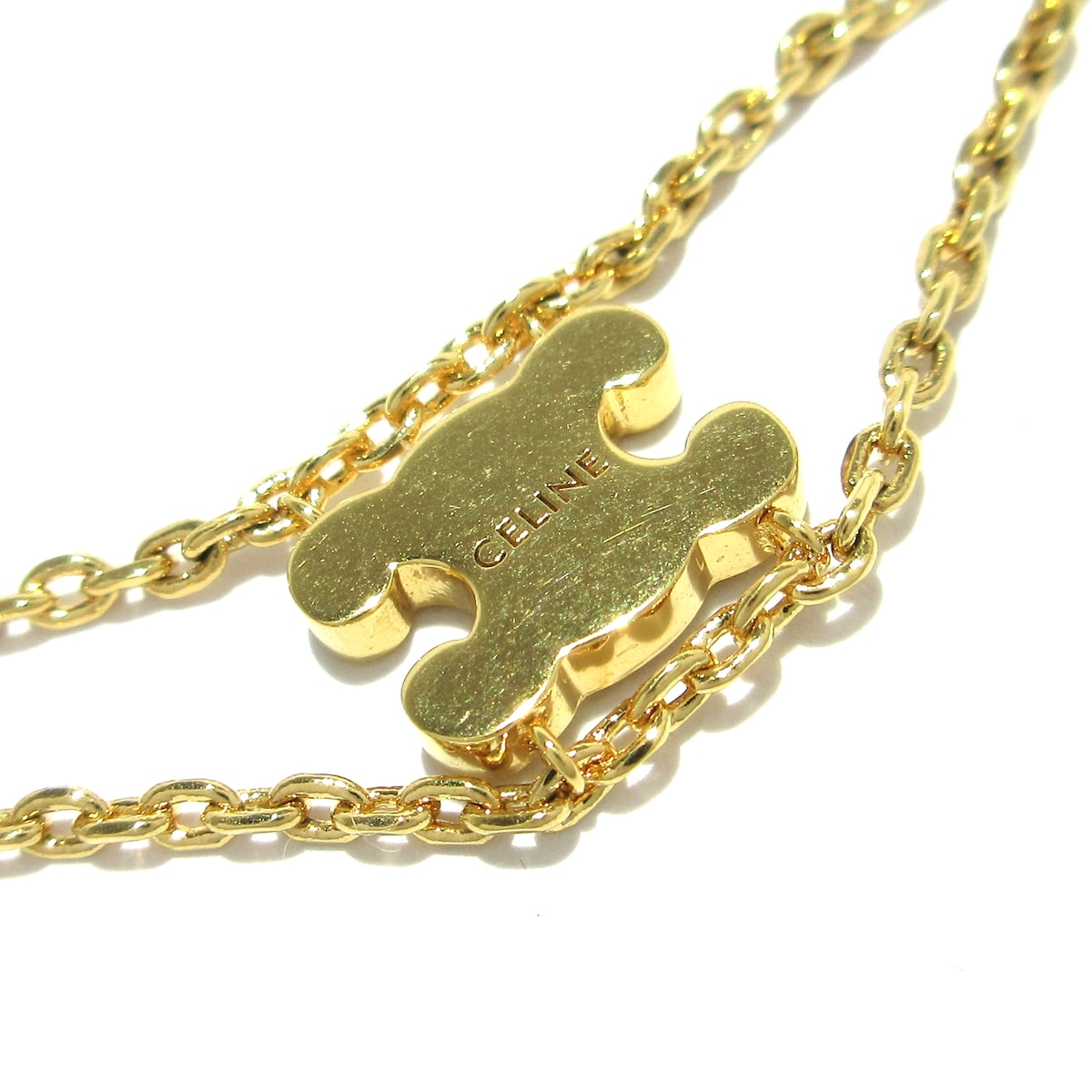 セリーヌ/ブレスレット/トリオンフサスペンダーブレスレット/ゴールド