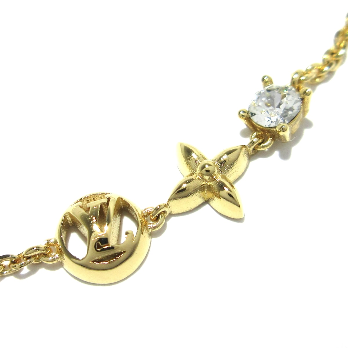 ルイヴィトン/ブレスレット/ブラスレ・プティ ルイ/ゴールド×クリア