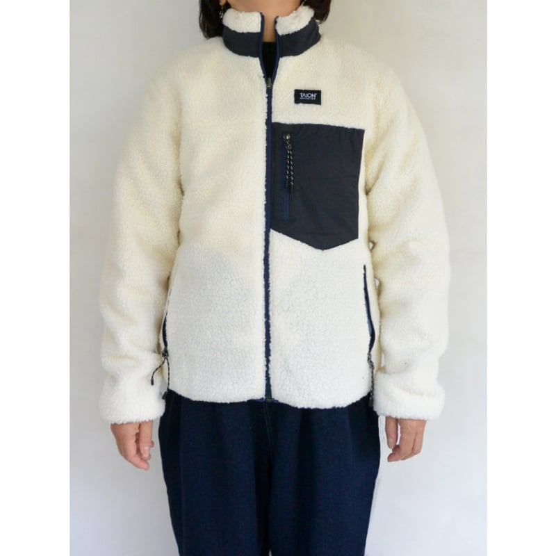 UNISEX】TAION マウンテン リバーシブル ダウン×ボア ジャケットNAVY
