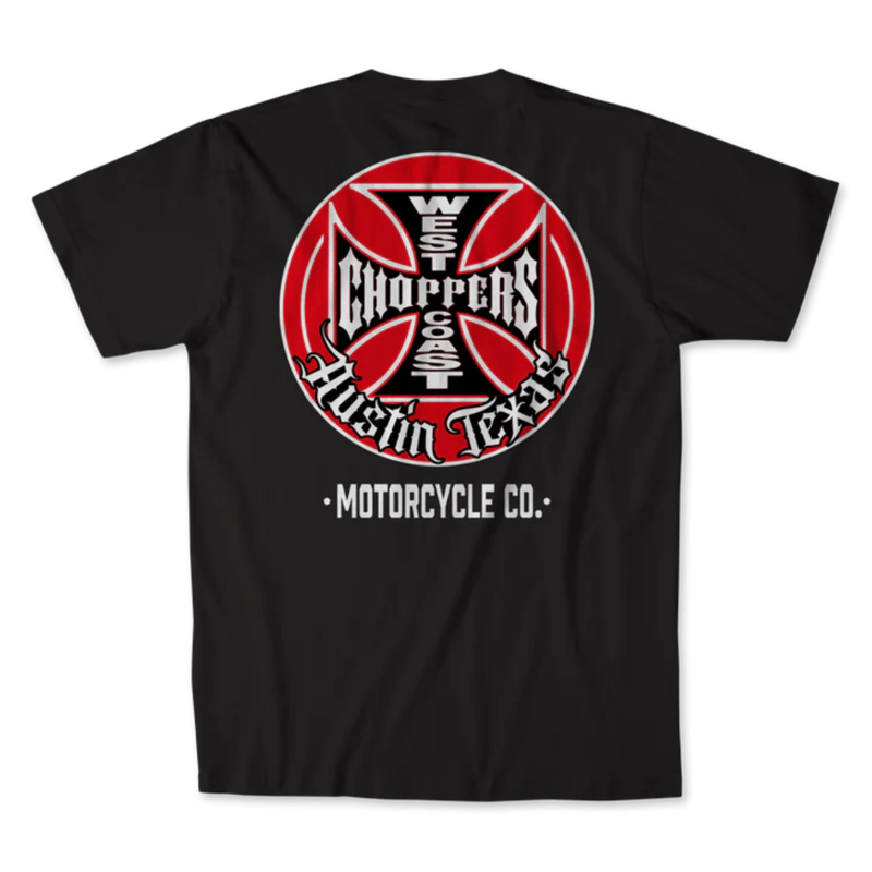 WEST COAST CHOPPERS TANK LOGO TEE - BLACK | On