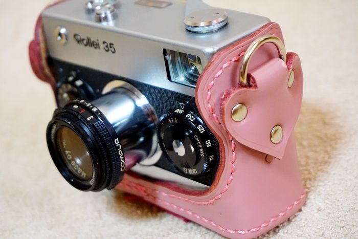 Rollei35 ローライ35 カメラケース＜ハートフルピンク＞ 0107 | くら