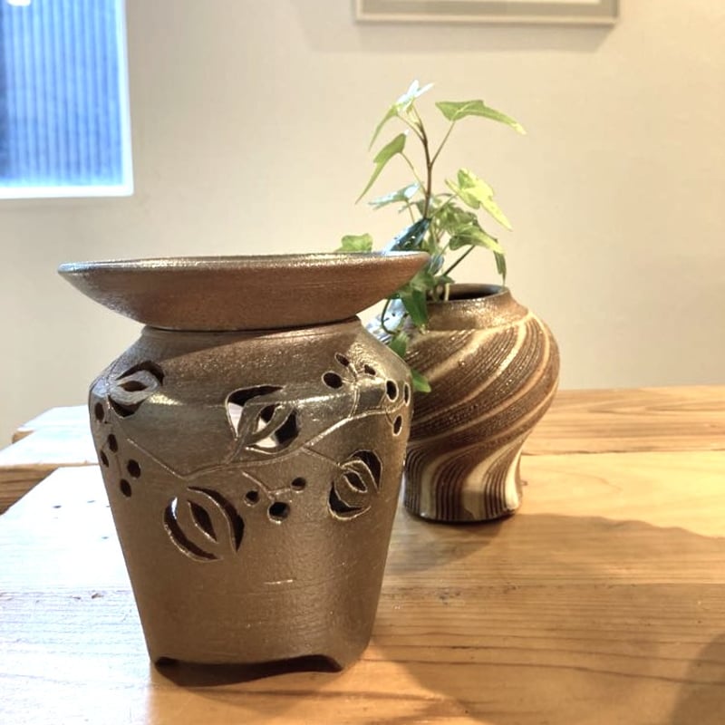茶香炉 自然釉（しぜんゆう） | 亀翁窯分室 / Gallery Kiou-Gama