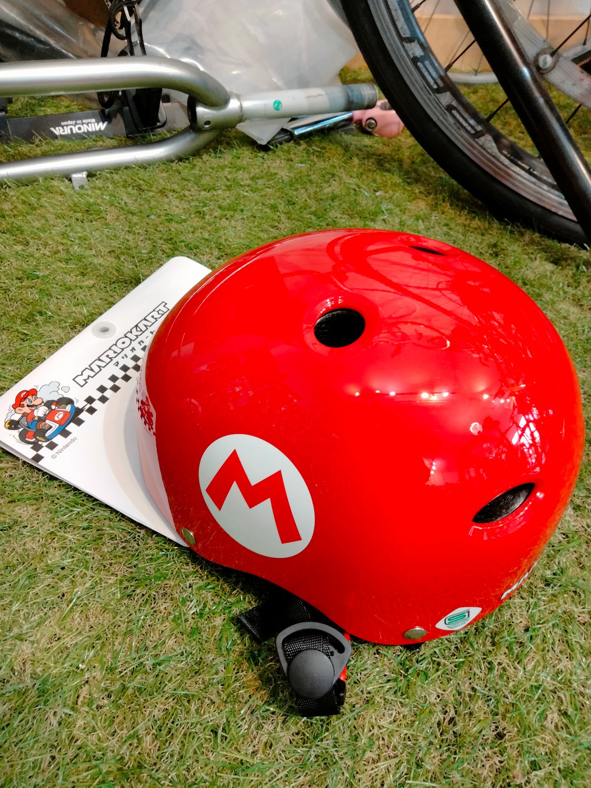 マリオカートキッズヘルメットS-J マリオ ヘルメット あさひ自転車