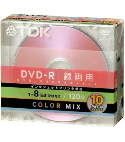 Amazon.co.jp: maxell DVD-R 録画用 120分 8倍速 カラーミックス5色