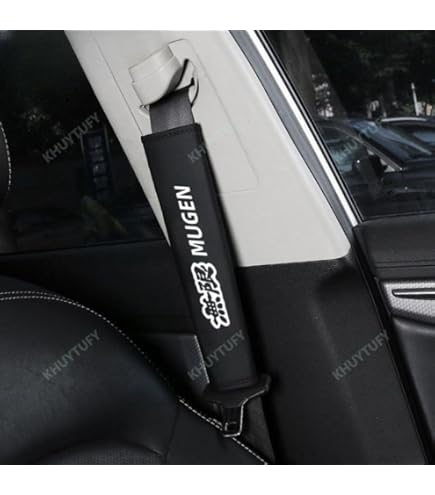 Amazon | Poecar シートベルトパッド 肩カバー ソフト素材 刺繍入り