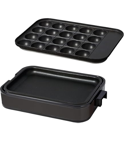 Amazon | [山善] ホットプレート ワイド お手入れ簡単 フッ素加工 着脱