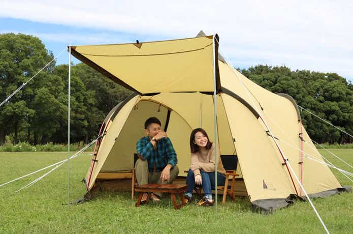 ワンポールテントの進化系！ogawaの「 TRES（トレス）」を設営してみた