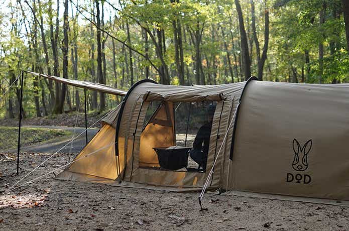 男の隠れ家”テントがDODから新登場！NEW「カマボコ」は火にも強いぞ