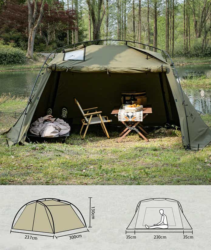 これで2万円台】張り方でまるで別のテント！ソロキャンパー歓喜のTC