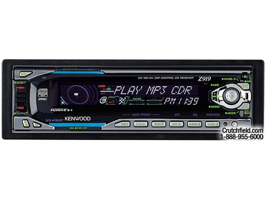 Kenwood eXcelon Z919 MP3-capable CD receiver with CD changer