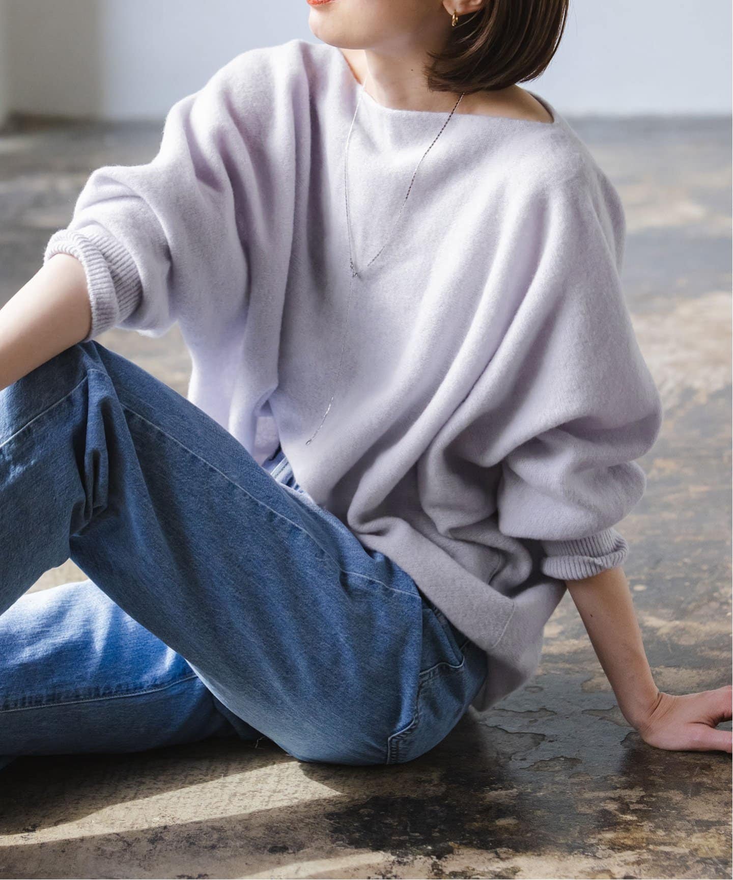 追加》ファインウールドルマンプルオーバー 4（ニット／セーター