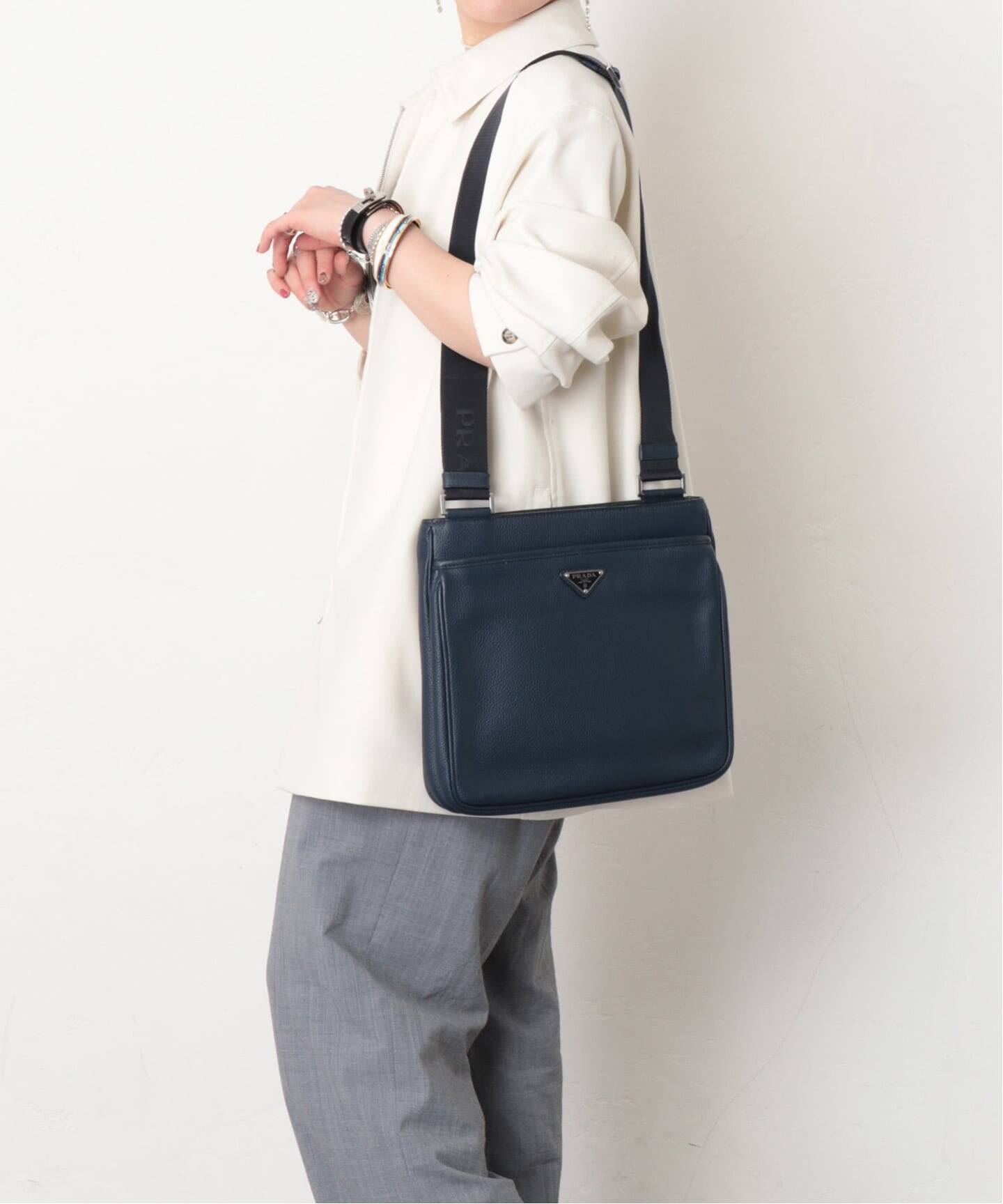 VINTAGE PRADA/プラダ】Shoulder bag leather（ショルダーバッグ