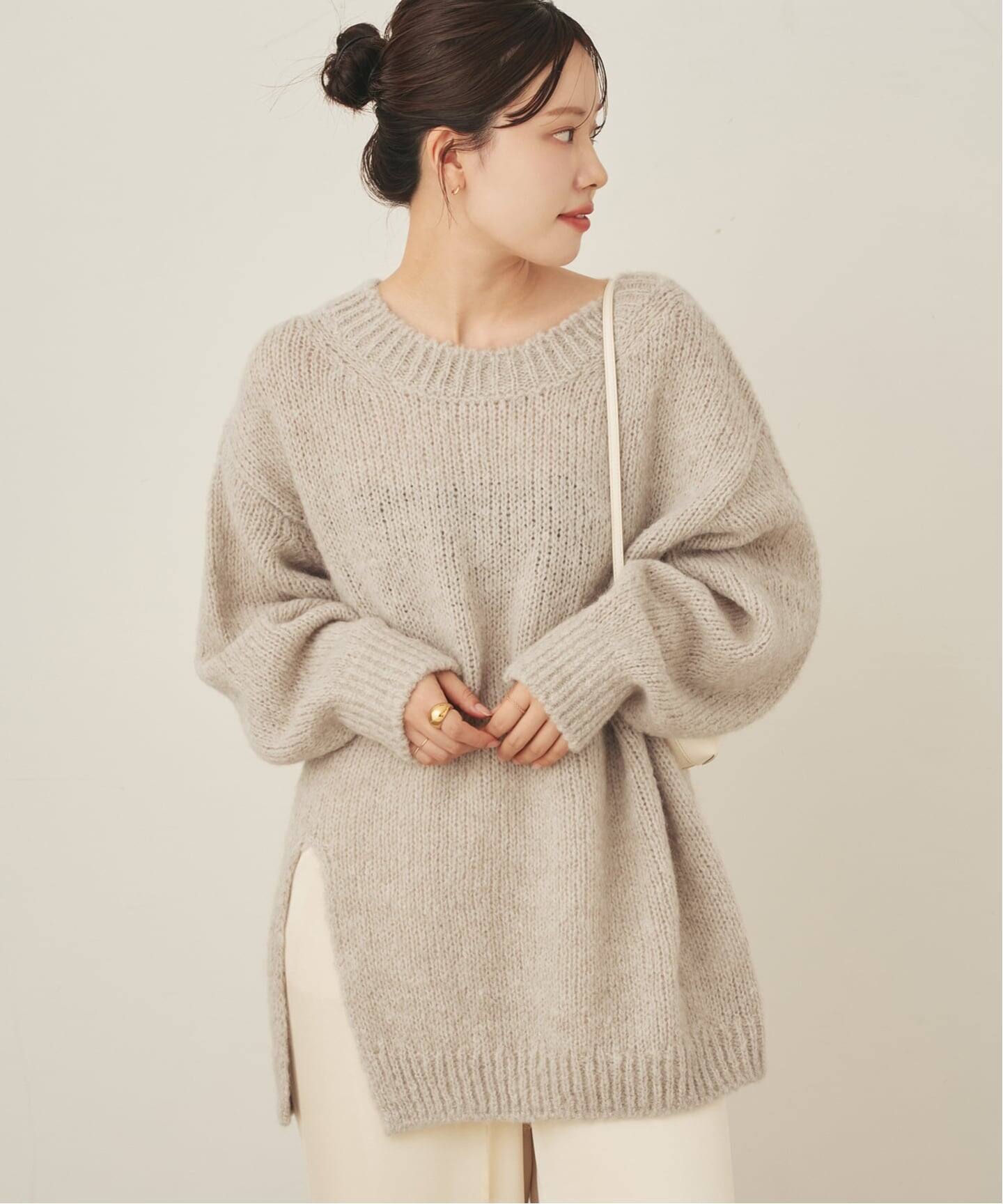 Alpaca mix slit ニット（ニット／セーター）｜Plage（プラージュ）の