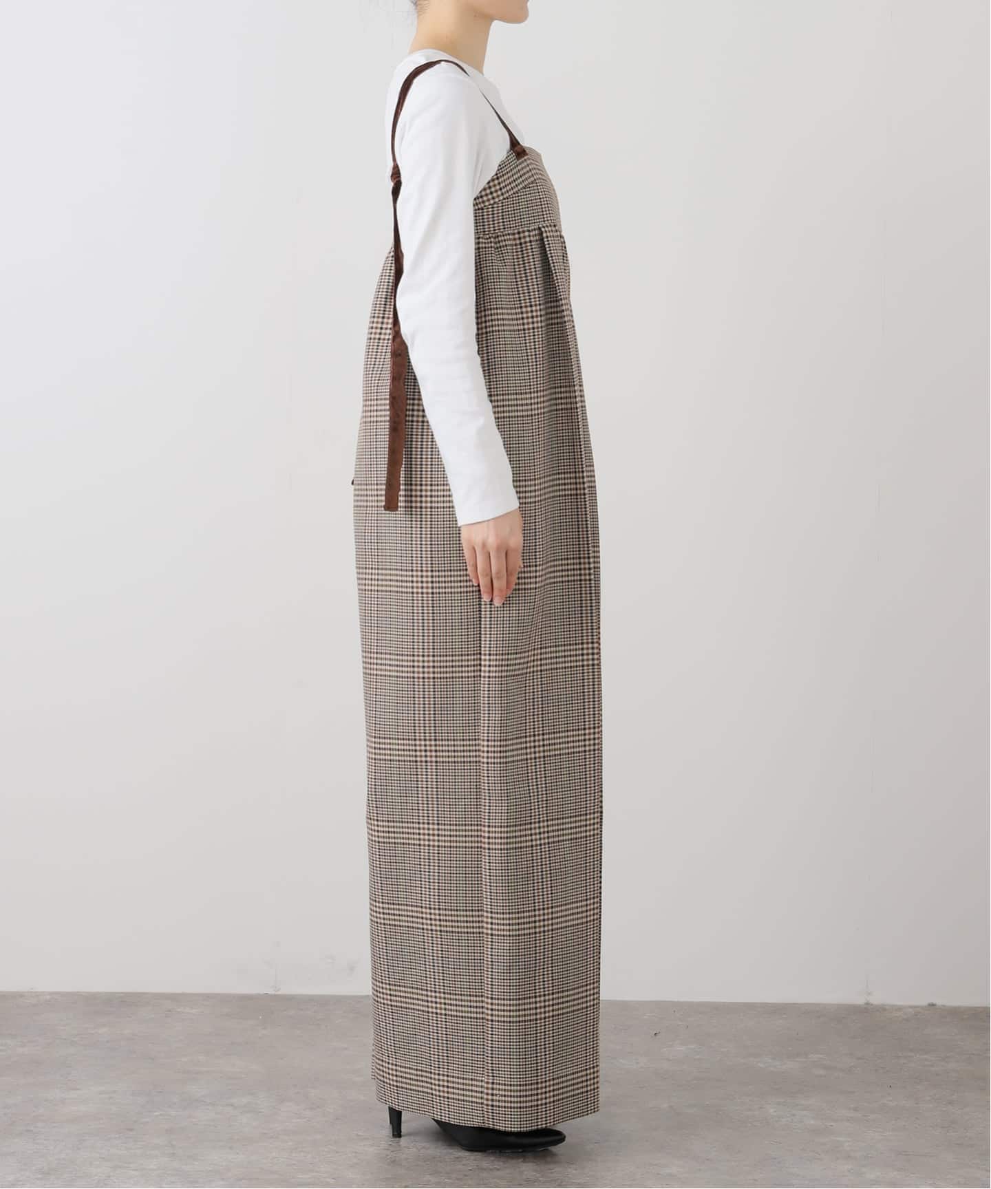 TODAYFUL Check Wide Combinaison（サロペット／オーバーオール