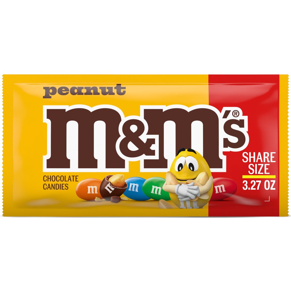 M&M'S Peanut Milk Chocolate Candy - Share Size, 3.27 oz | Joe V's