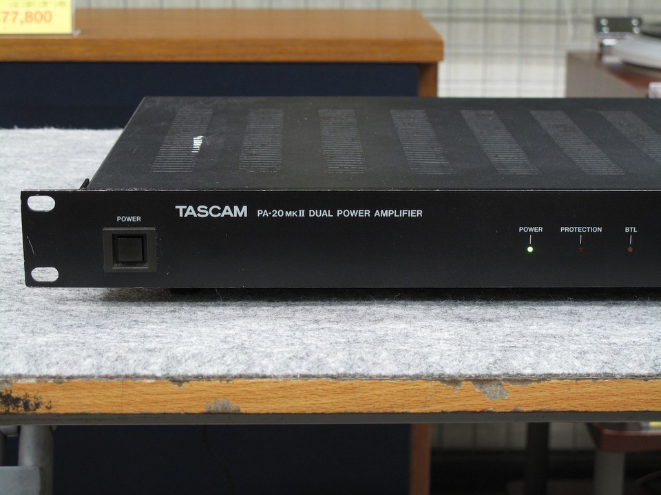 TASCAM PA-20MKⅡ パワーアンプ 動作品 保証有 TASCAM PA-20MKⅡ