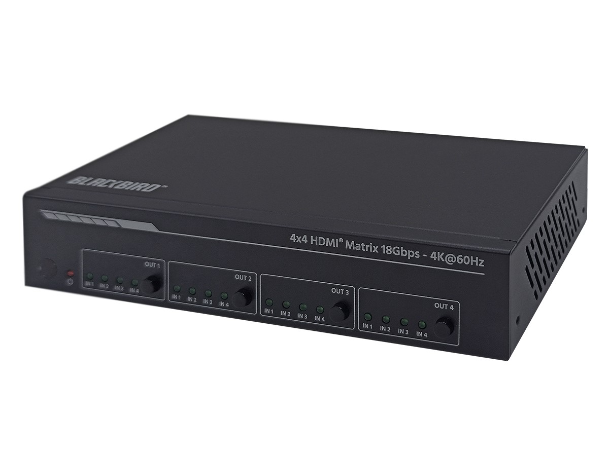 Monoprice Blackbird 4K60 4x4 Video Matrix Switcher with HDMI