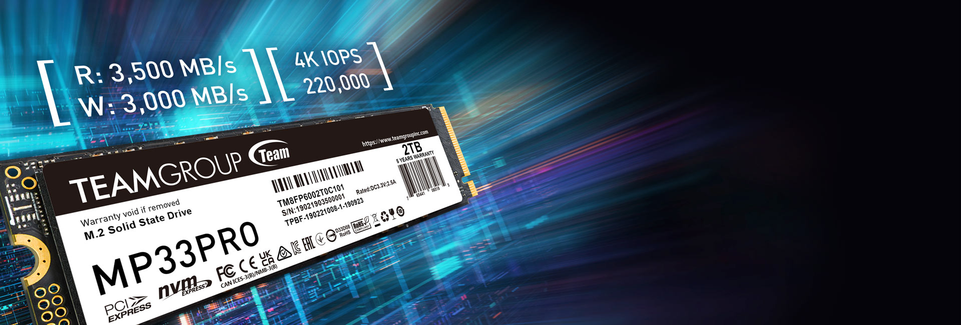 MP33 PRO M.2 PCIe SSD 2TB | TEAMGROUP