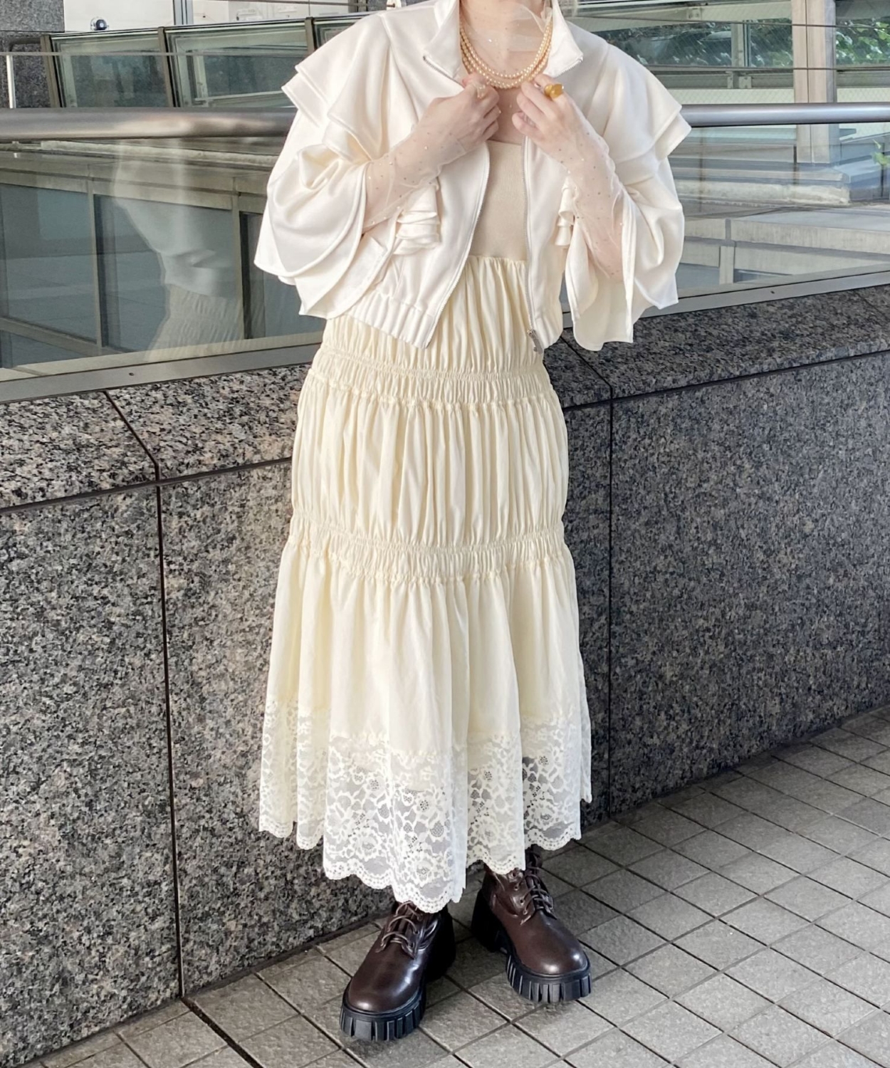 2WAYレース切替スカート|ur,Melty | RETRO GIRL ONLINE STORE レトロ