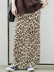 レオパード柄ロングスカート｜OUTLET / アウトレット