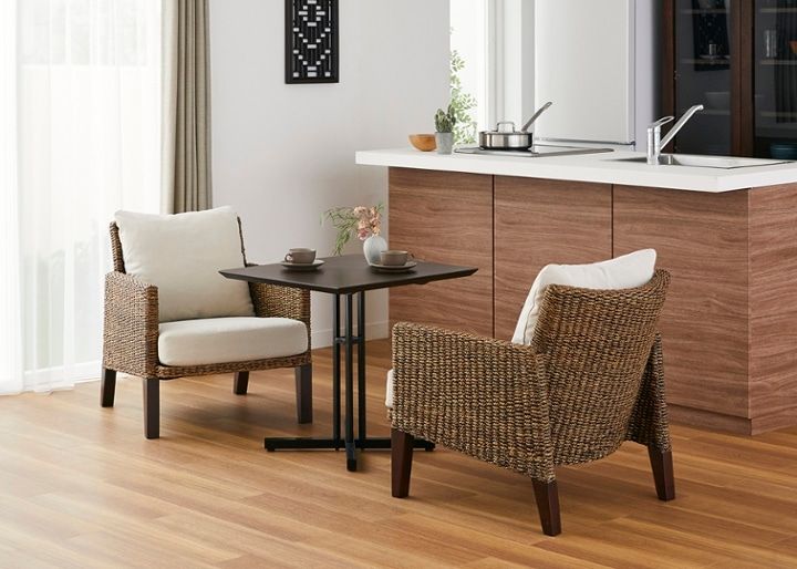 カフェ・テーブルv04 セット チェア×2～2人掛けテーブルセット～お部屋