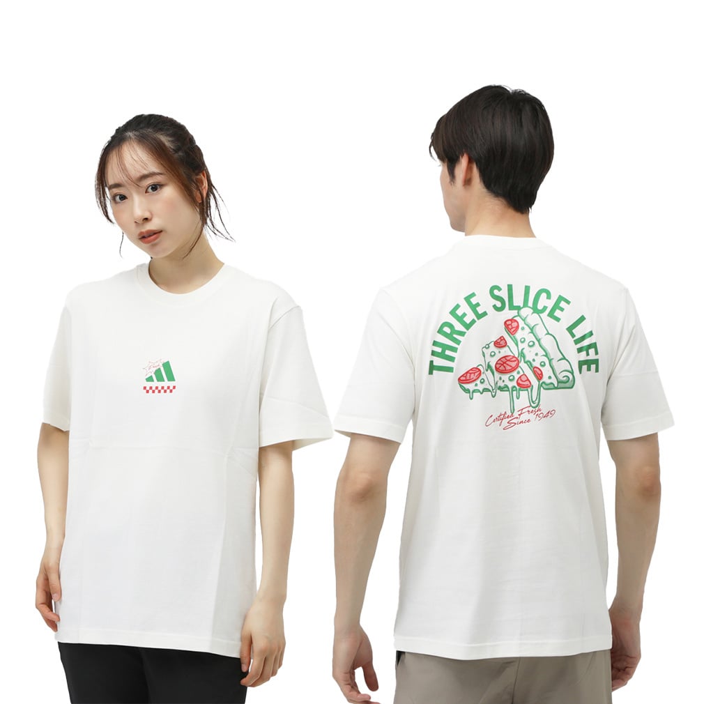 アディダス メンズ 半袖 Tシャツ ラウンジ ピザグラフィック 半袖T