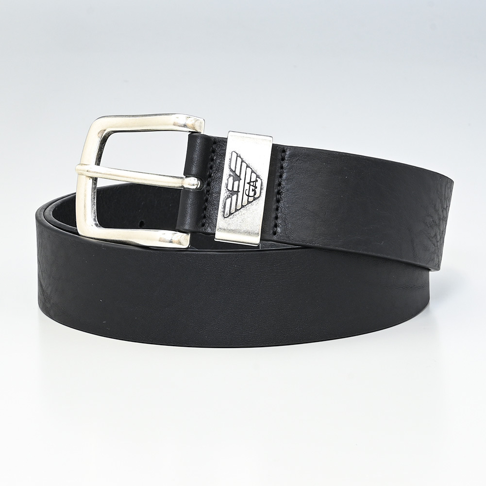 エンポリオ アルマーニ EMPORIO ARMANI ベルト メンズ ブラック 幅3.8