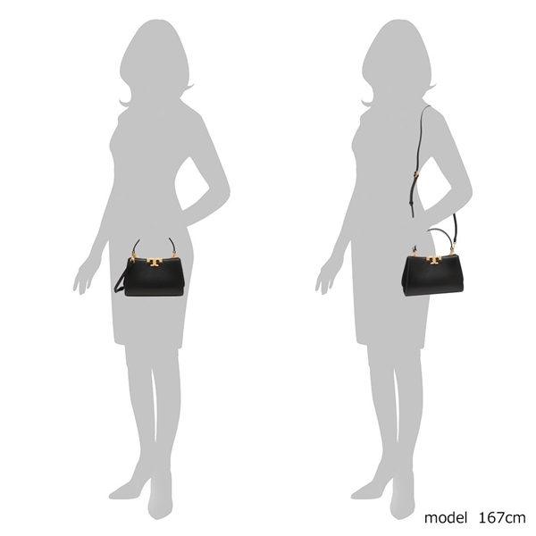 トリーバーチ ハンドバッグ エレノア ミニサッチェル 2WAY ブラック