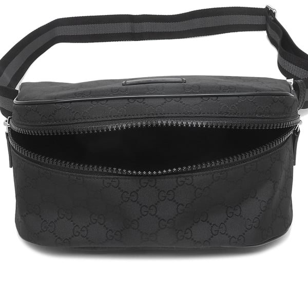 グッチ アウトレット ボディーバッグ GG柄 ブラック メンズ GUCCI