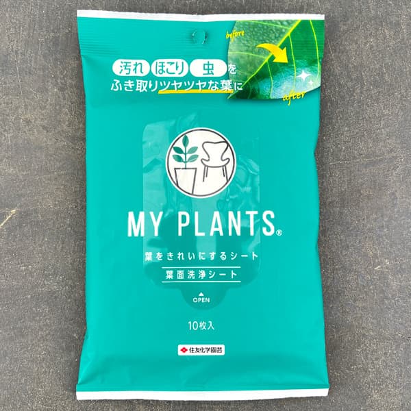 園芸ネット本店｜葉面洗浄シート：MY PLANTS 葉をきれいにするシート10