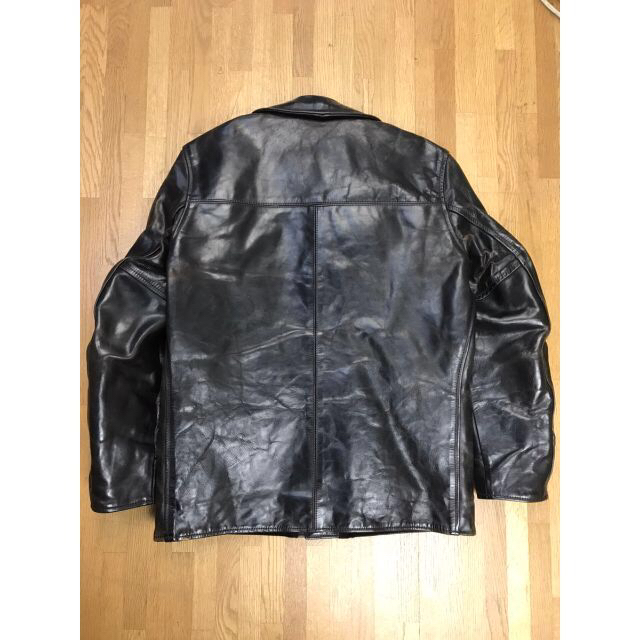 AERO LEATHER エアロレザー レザージャケット カーコート 馬革 36の
