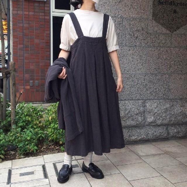 nest Robe - ネストローブ♡起毛リネンフレアジャンパースカートの通販