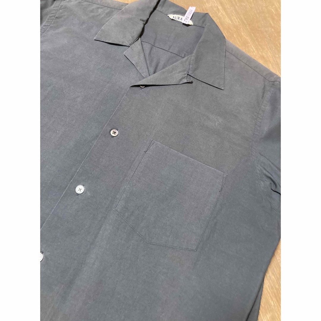 AURALEE - AURALEE オープンカラーシャツ サイズ4 黒の通販 by