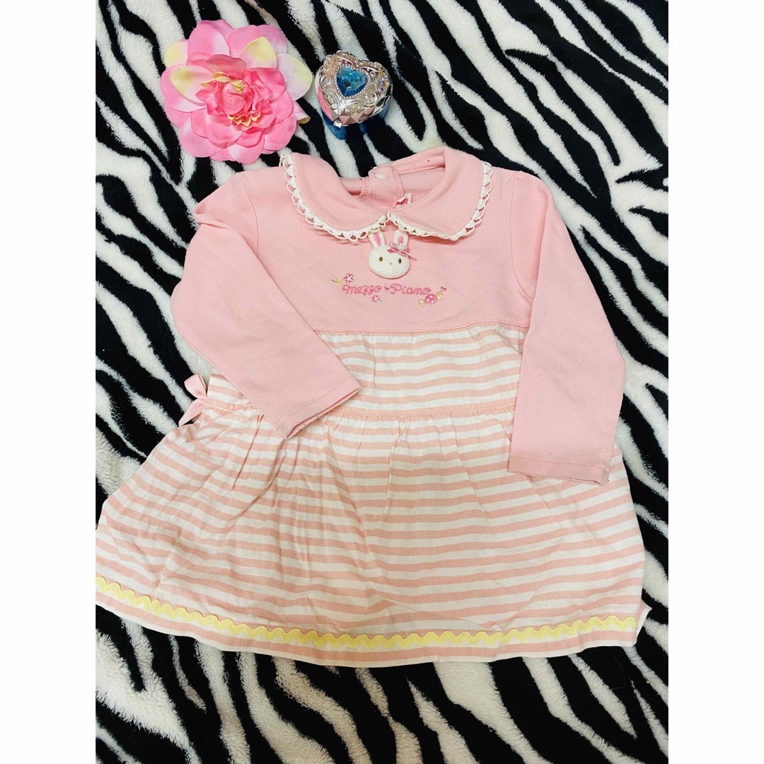 mezzo piano - 子供服 キッズ 女の子 メゾピアノ 立体うさぎ 長袖