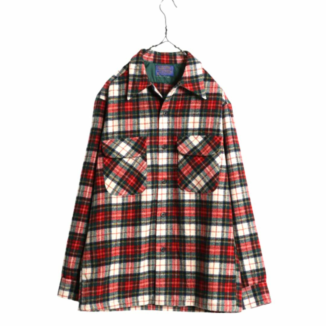 PENDLETON - 70s USA製 ☆ ペンドルトン ループ留め オープンカラー