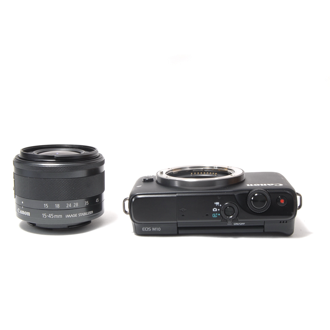 Canon EOS M10 ダブルレンズセット【バッテリー付／動作品／匿名配送】