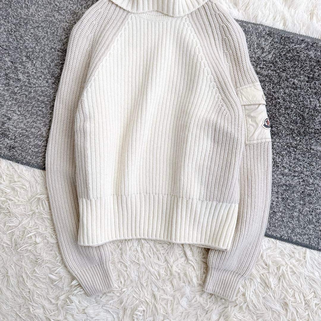 MONCLER - 美品 モンクレール タートルネック ニット カシミヤ バイ