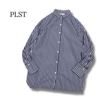 PLST - PLST ネイビー ダブルボタン テーラード ジャケット パンツ