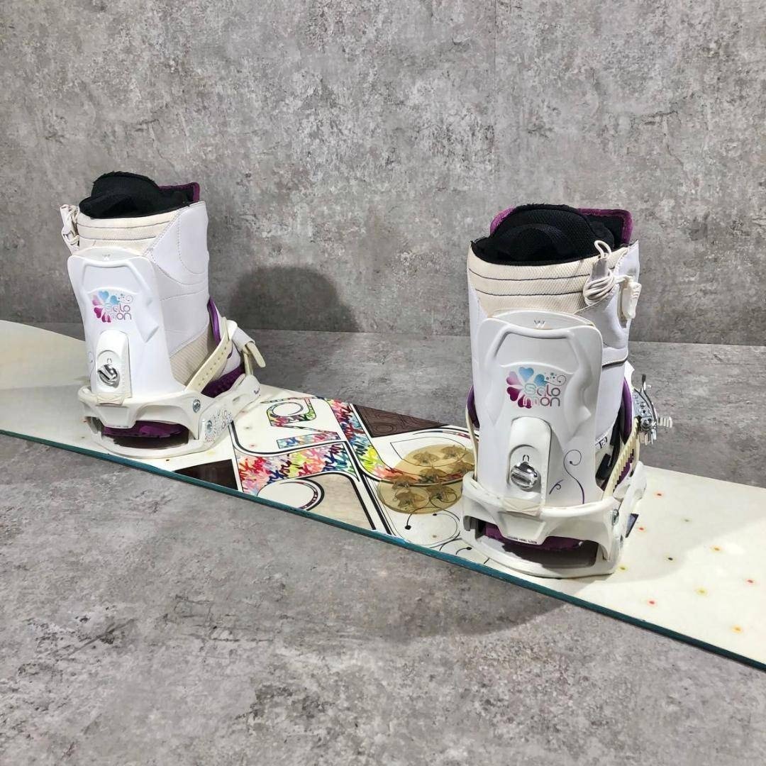 SALOMON - 即乗り SALOMON IVY 143 DC ブーツ スノーボード セットの