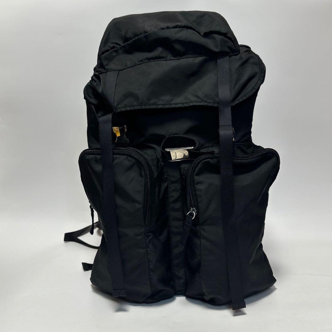 PRADA - s78【美品】プラダ 名作モデル V136 ナイロン 三角ロゴ