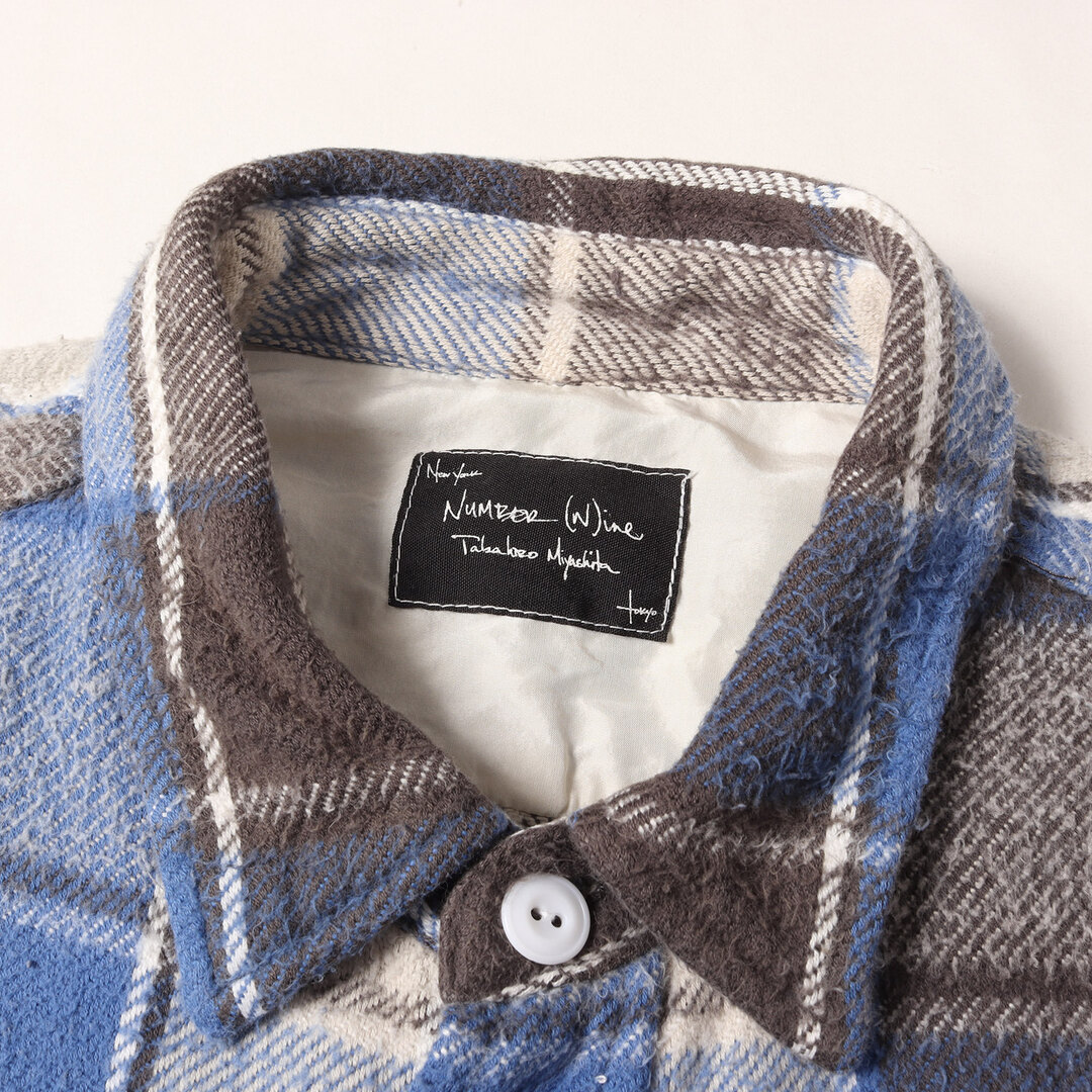NUMBER (N)INE - NUMBER (N)INE ナンバーナイン シャツ ブルー グレー