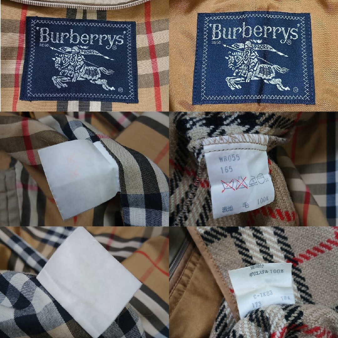 BURBERRY - Burberrys ライナー付ギャバジンステンカラーコート 裏地